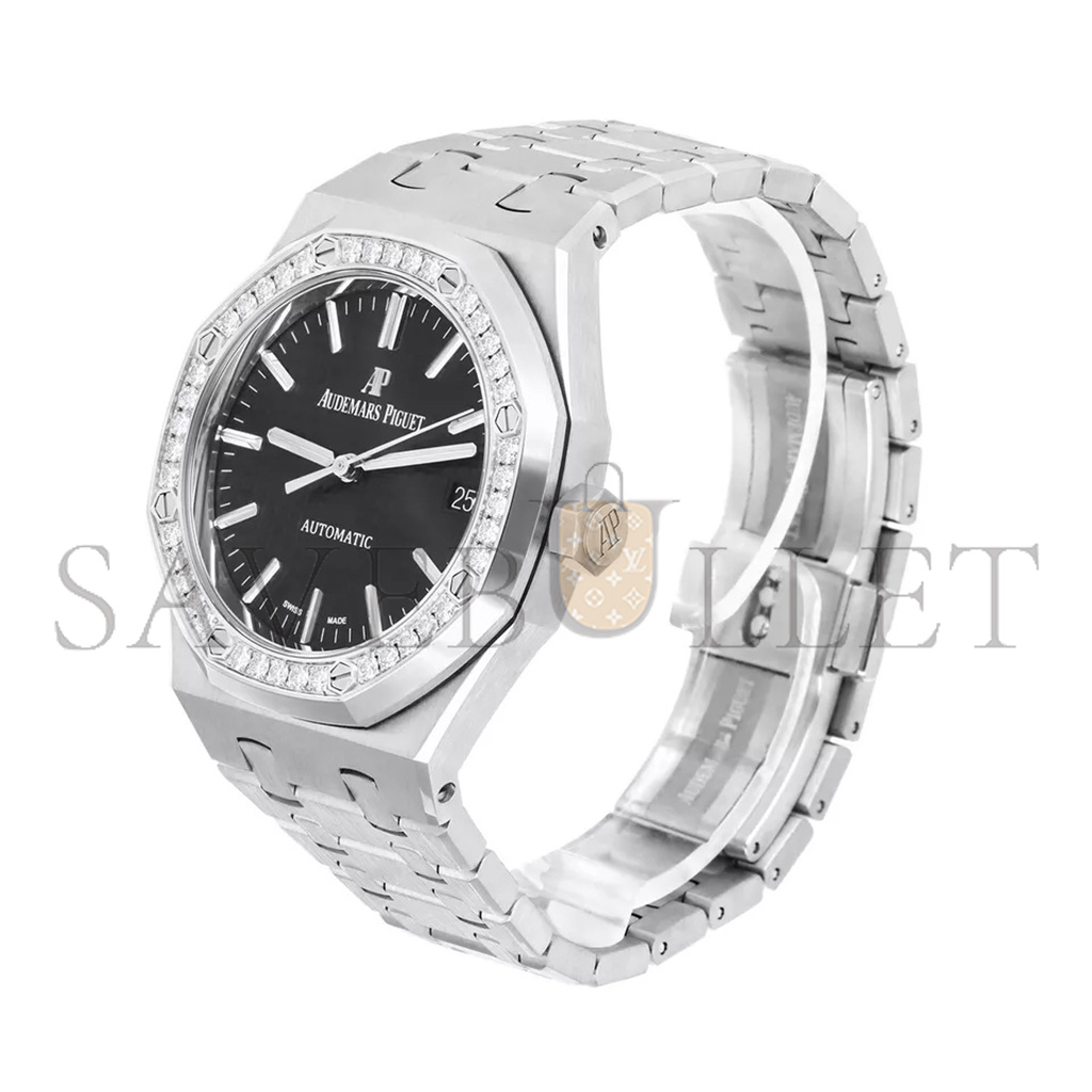 audemars p*g*et royal oak ladies 37 automatic Di*m*nd bezel watch 15451st.zz.1256st.01